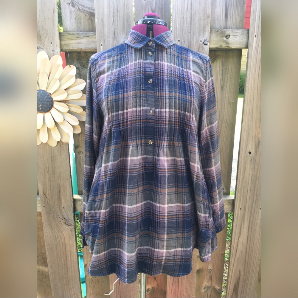 Super soft flannel tunic